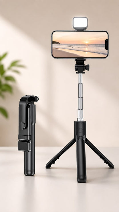 4 IN 1 Selfie Stick with  Bluetooth Remote